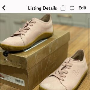 Vivo Barefoot Pink and Yellow Sneakers with Lace-Up Design